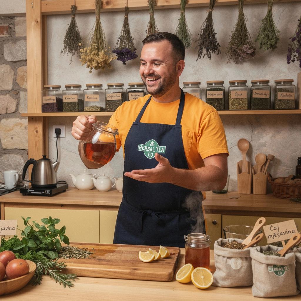 Čajna ceremonija s prijateljima u vrtu punom cvijeća